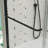 Bypass Shower Door, Sliding Door, With 1/4" Tempered Glass And Matted Black Finish 56-60"X70"