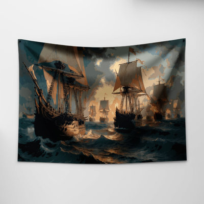 Tapisserie murale Nautical Maritime Battles