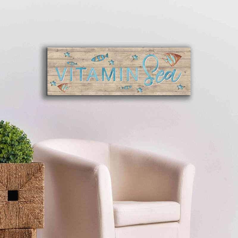 «Vitamin Sea» par Yass Naffas Designs, H 12 po x l 36 po