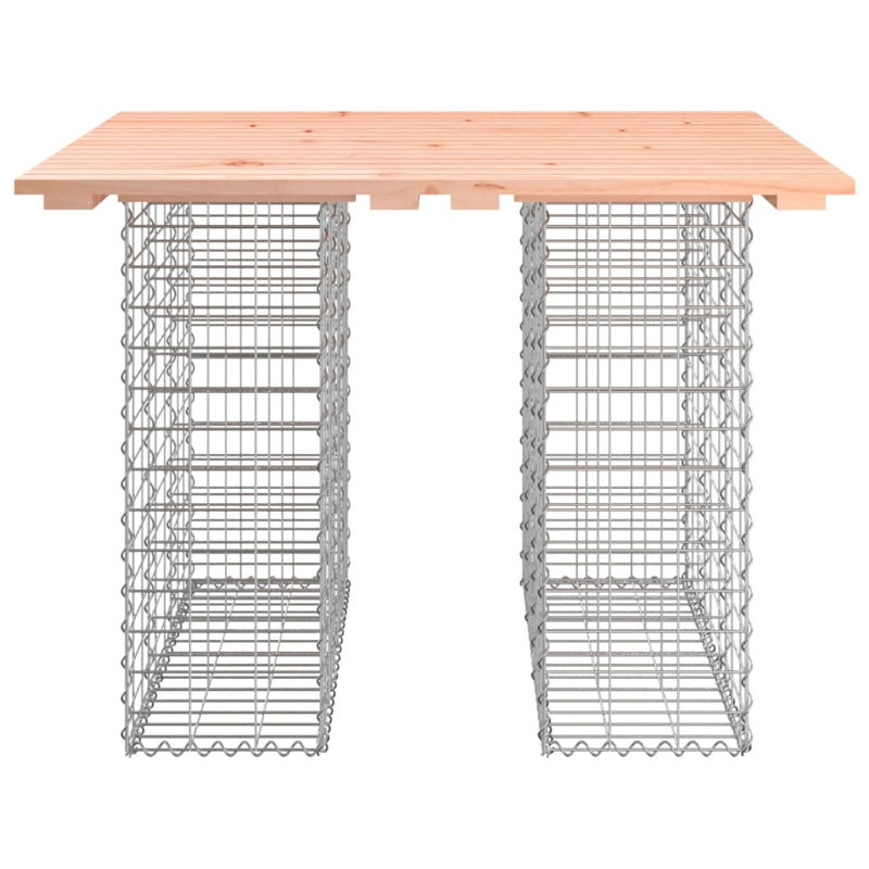 Birta Steel Outdoor Bench, Wood Douglas, 72 cm H x 100 cm W x 102 cm D