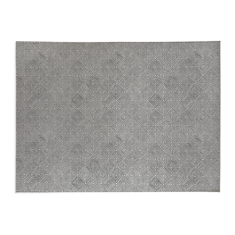 Ikat Spray Indoor Doormat, 36" W x 60" L, Ivory