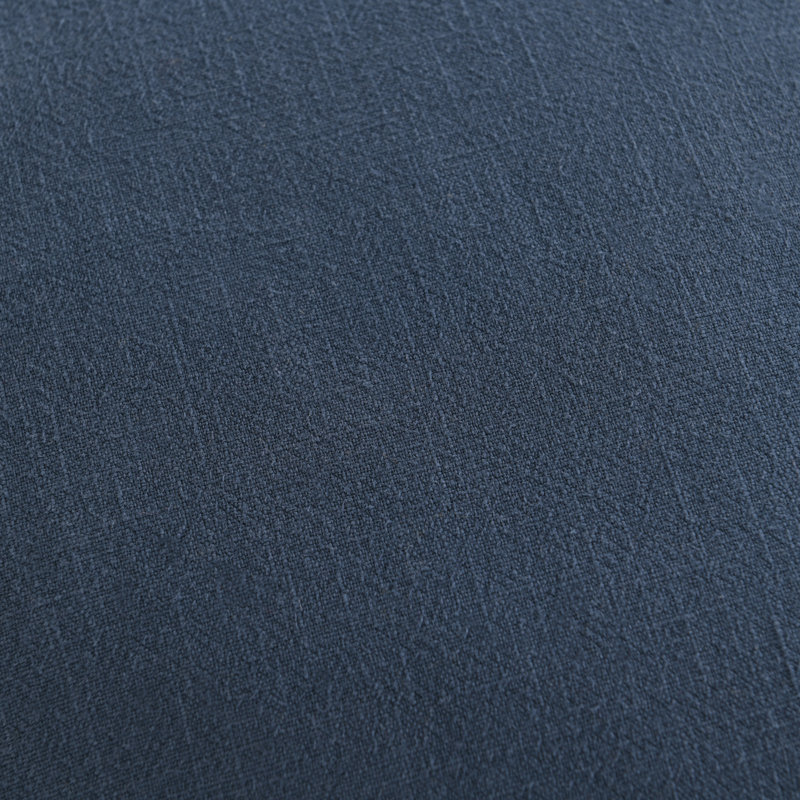 Housse de coussin en lin délavé texturé Boho Farmhouse, Bleu, Carré 20 po