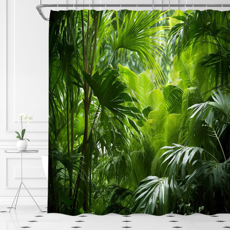 Rideau de douche Tropical Rainforest Jungle