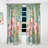 Floral Velvet Curtain Panel, Hibiscus Garden Pattern Blackout Decor - Hibiscus Garden III-859756230
