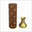 Ensemble de 3 vases décoratifs en métal à motif de feuilles rustiques