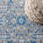 Lattin Modern Persian Boho Floral Gray/Navy Rug-895021452