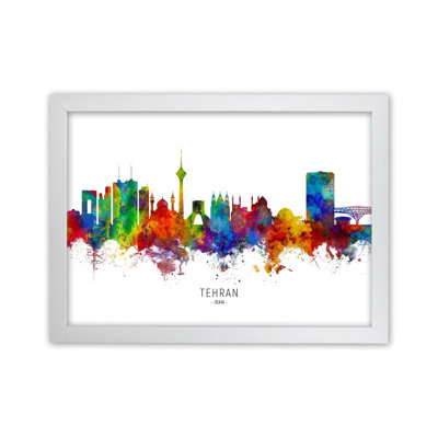 Tehran Iran Skyline by Michael Tompsett - Print