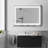 Abriele Wall Mount Mirror with LED Lights, 3 Color Mode Lights, Dimmer, Defogger, Memory Function for Bathroom-1177673257