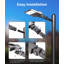 19200 lumens 150w lumière intégrée bronze Dusk To Dawn Photocell Pole Ip65 support de bras étanche