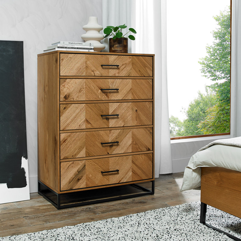 Malaki 5 Drawer Chest of Drawers