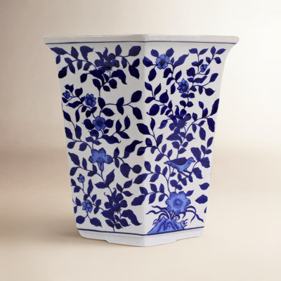 Blue Garden Ceramic Pot Planter