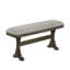 Banc de salle à manger rembourré rustique 1pc