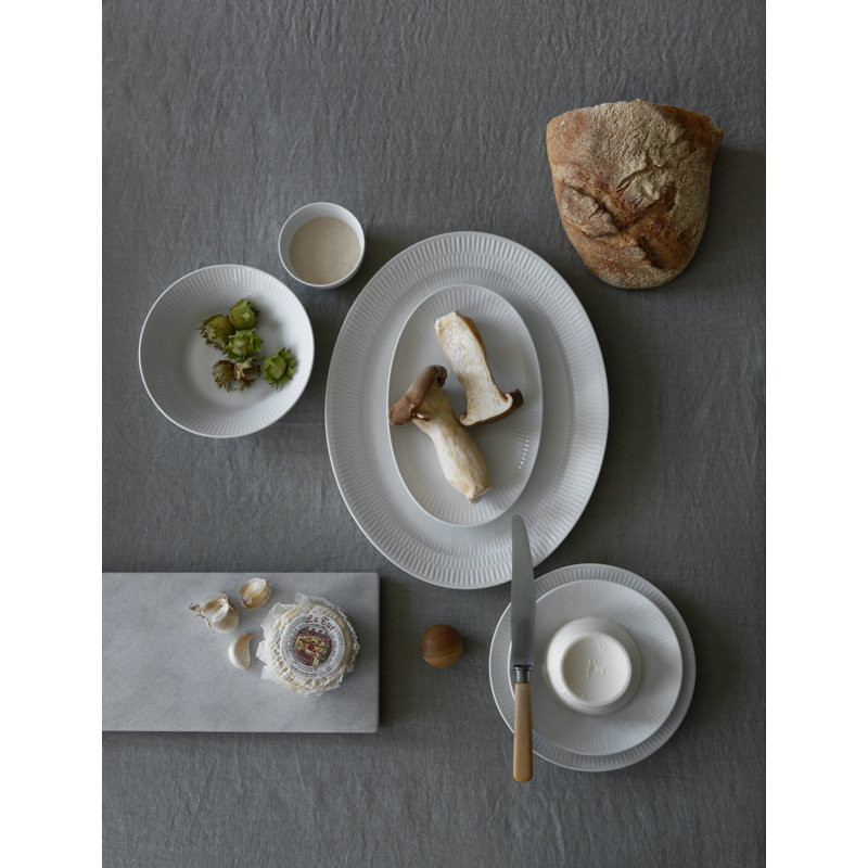 Royal Copenhagen White Fluted Oval Platter