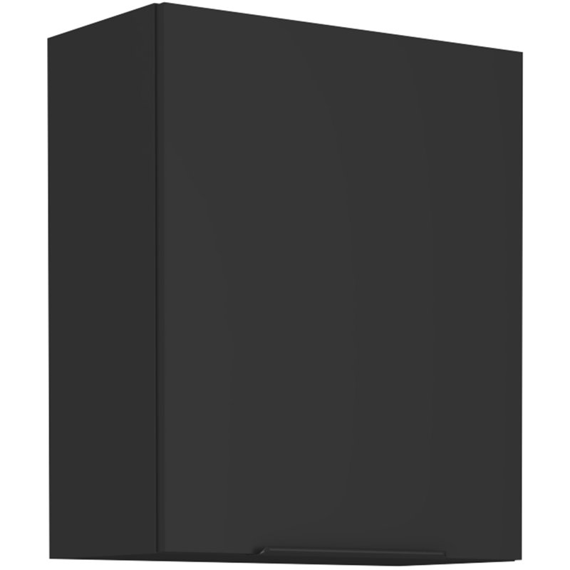 Navena 210cm Kitchen Pantry, Black/Beige