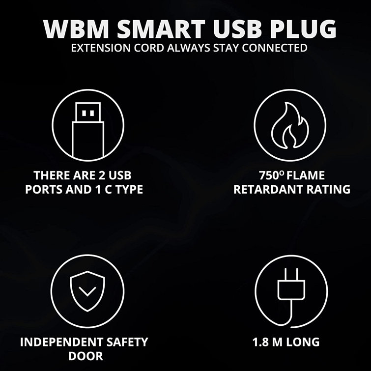 https://assets.wfcdn.com/im/90138010/resize-h755-w755%5Ecompr-r85/2347/234734057/WBM+Smart+Extension+Cord+Socket+5.9+ft+10+A%2C+Power+Strip+with+2+USB+Ports+and+1+Type+C+Plug.jpg