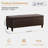Asdrubale 50.3" Wide Faux Leather Upholstered Storage Bench-448959333