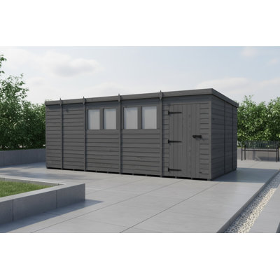 17x8 Pent Composite Shed