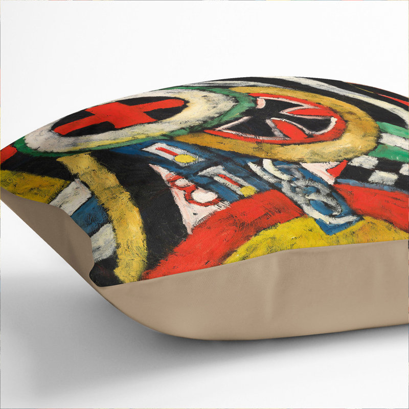 Painting No.5 by Marsden Hartley Scatter Cushion with Filling, 55cm H x 55cm W x 20cm D, Stone