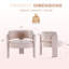 Chaise d'appoint demi-tonneau Mid-Century moderne (ensemble de 2, beige)-788090634