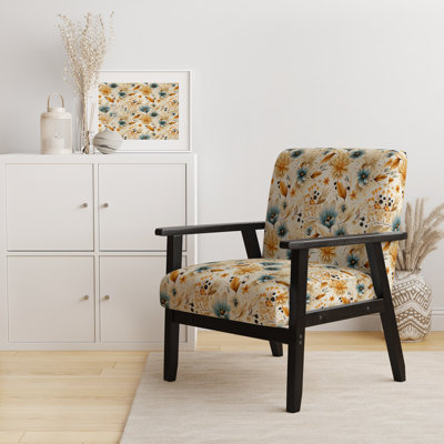Chaise avec accoudoirs rembourrée Earthy Elegance