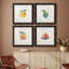 Happy Lemon - ensemble de 4 peintures sur toile encadrées-631679268-631679275