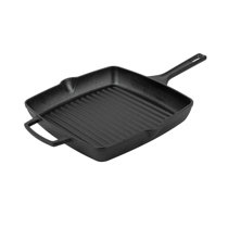 Jean-Patrique Griddle Me This, Cast Aluminium Griddle Plate for Stove Top &  6 Stainless Steel Skewers Lighter than Cast Iron, BBQ-Style Cooking All