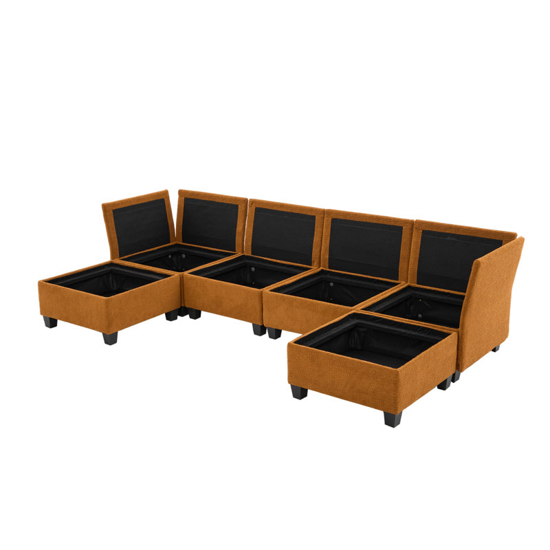 104.3" Cloud Sectional Couch With L-Shape Chaise,Modern Modular Sofa With Deep Seat, Upholstered Couches For Living Room Bedroom,No Assembly Required,(Plush Corduroy Fabric)