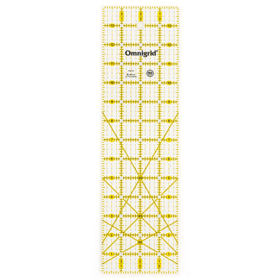 Règle de couture matelassée rectangulaire 4 "x 14" Omnigrid