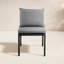 Ensemble de 2 chaises d'extérieur en aluminium avec coussins gris Gerri