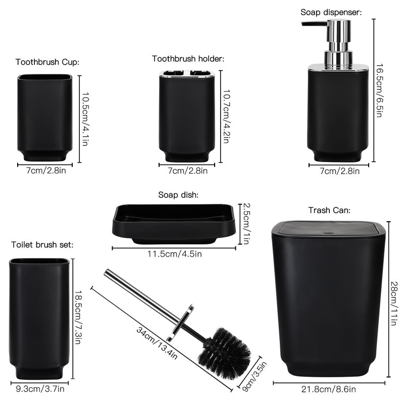 Barboaz Bathroom Accessory Set