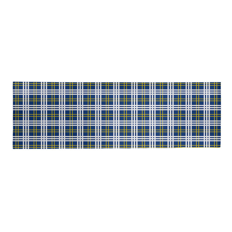 Tapis à carreaux bleu, Tapis de couloir 2 pi 6 po x 8 pi