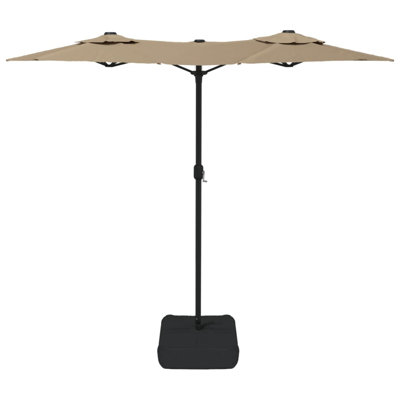 Double-Head Garden Parasol 316x240 cm