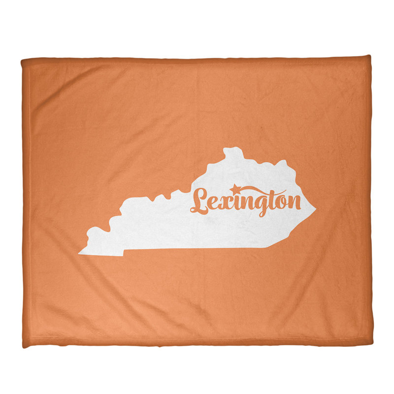 Jeté polaire lexington kentucky, l 32,5 po x L 42,5 po, Orange