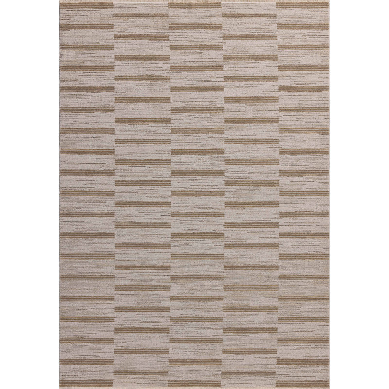Amber Lewis x Loloi Cali Ivory / Tobacco Area Rug, Rectangle 11'6" x 15'7"