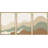 Multicolor Geometric Wave Abstract Mountain Landscape Wall Art Framed Canvas 3 Piece Painting Print-119018229-73380020