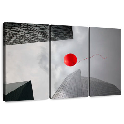 Lilie urbain rouge ballon pop