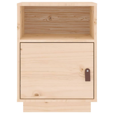 Klaz 40cm W Solid Wood Bedside Table