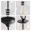 Lustre suspendu en verre clair Belinda