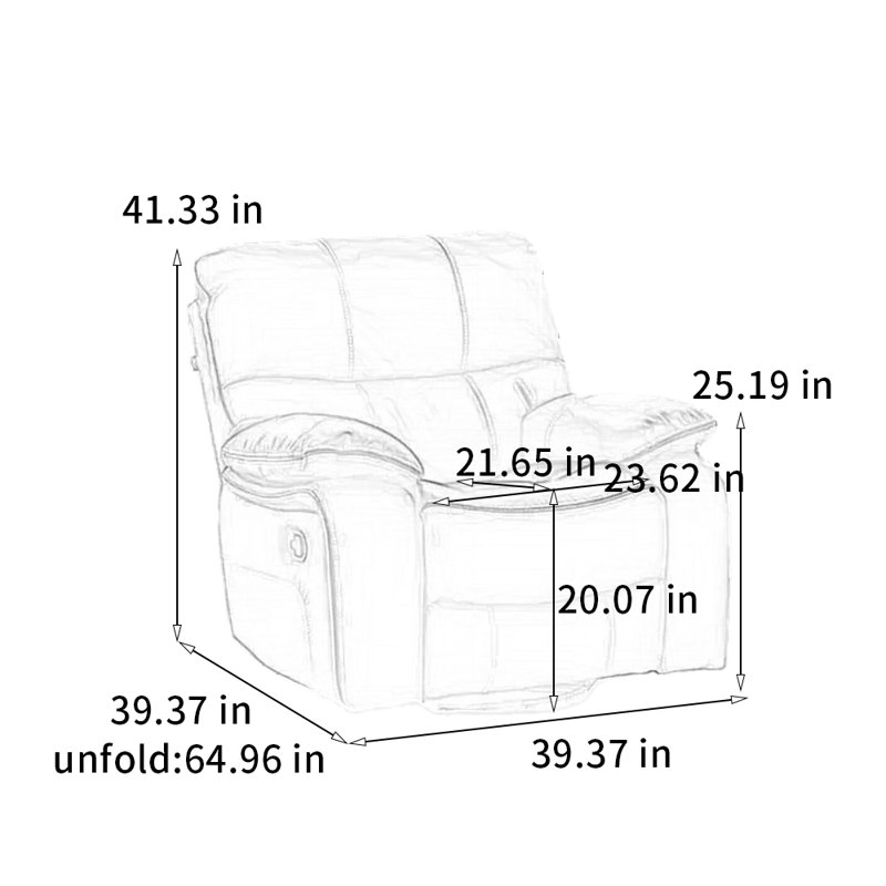 Silent adjustable recliner, Off-White