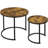 2 Piece Coffee Table Set Wood Nesting Table-18111831