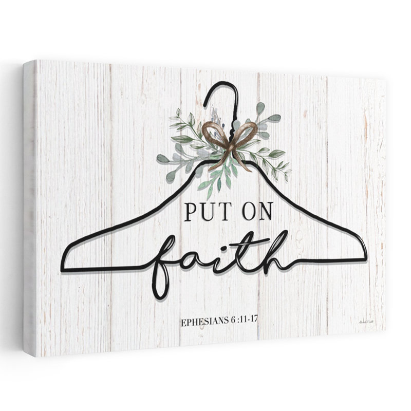 Put On Faith, H 16 po x l 24 po