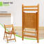 Chaises de bistro pliantes Rayetta avec dossier en bois pour l'intérieur et l'extérieur-1845713497
