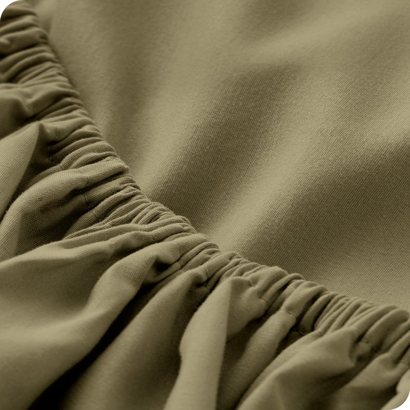 Microfiber Fitted Sheet, Twin XL Fitted Sheet, Olive