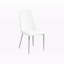 Ensemble de chaises de salle à manger en cuir blanc Lancaster H 36,81 po x l 17,81 po x P 16,21 po