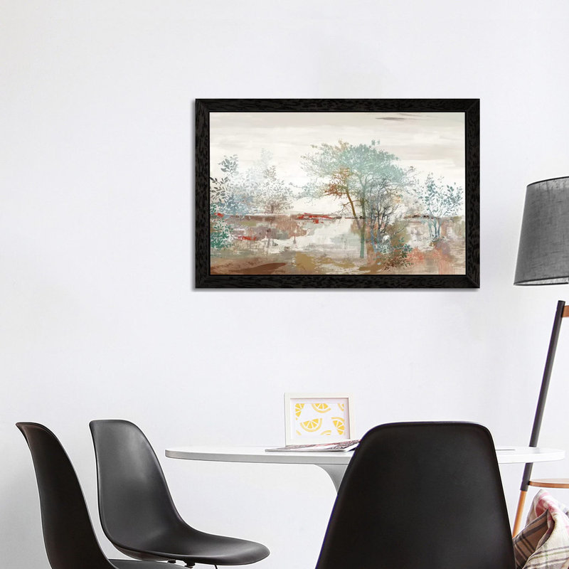 Autumn Silence by Allison Pearce - Painting, 66.04 cm H x 45.72 cm W, Black Framed