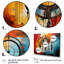 «Orange Dream Catcher», impression audacieuse sur toile, 3 pièces-1447381633