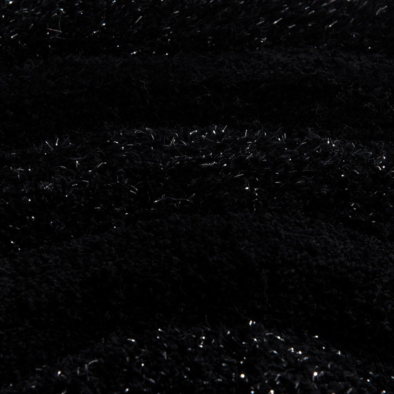 High-Quality Acrylic Bathmat Set (2 Pieces), Black & Anthracite, 19.7 x 23.6 inches & 23.6 x 39.4 inches | 100% Acrylic, Antibacterial, Non-Slip Underside, Machine Washable | Stylish & Functional for Bathrooms
