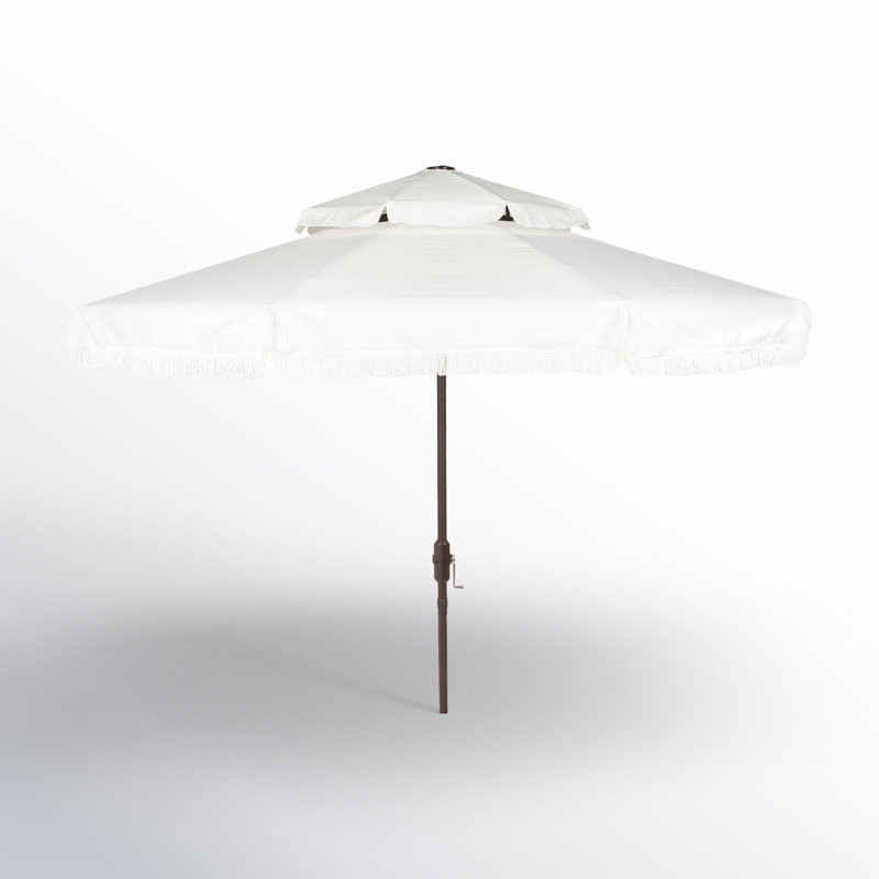 Parasol de plage 99,6 po Tyler, Blanc