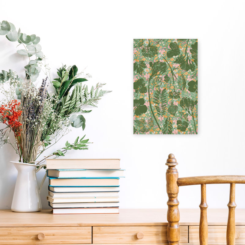 Art floral, motif de fleurs sauvages, H 18 po x l 12 po