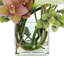 Orchid and Calla Lilies in Glass Vase